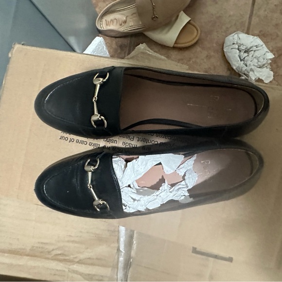 LINEA PAOLO Nordstrom Women’s Gold Bit & Black 100% Leather Loafers Size 10 $160 - Picture 12 of 15